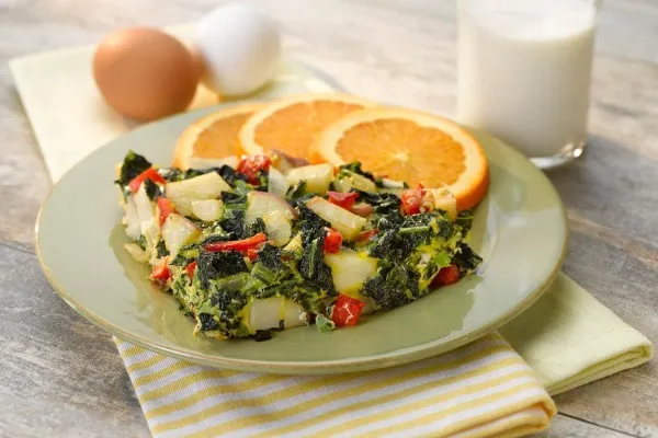 Bahçe usulü frittata