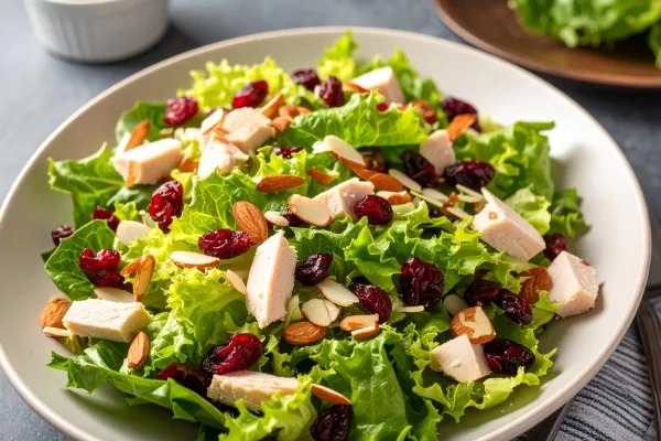 Tavuklu ve turna yemişli salata