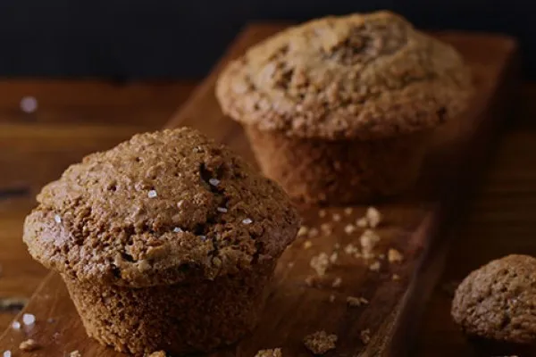 Yulaf kepekli muffin